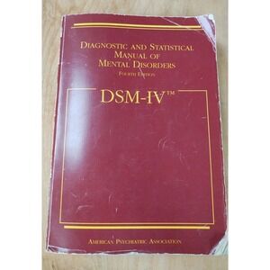 DSM-IV: Diagnostic and Statistical Manual of Mental Disorders Paperback